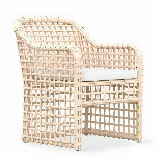 Lounge Chair Rattan Wicker with Cushion