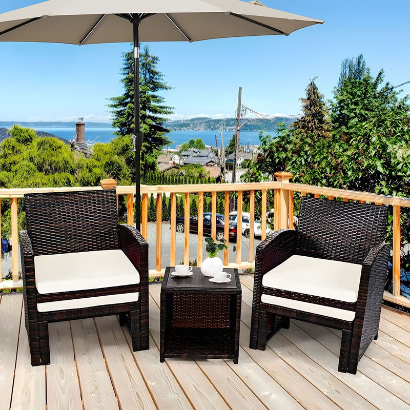 5-Piece Rattan Garden Furniture Set