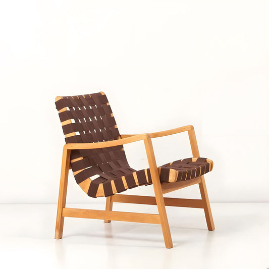 Webbing Rattan Lounge Chair