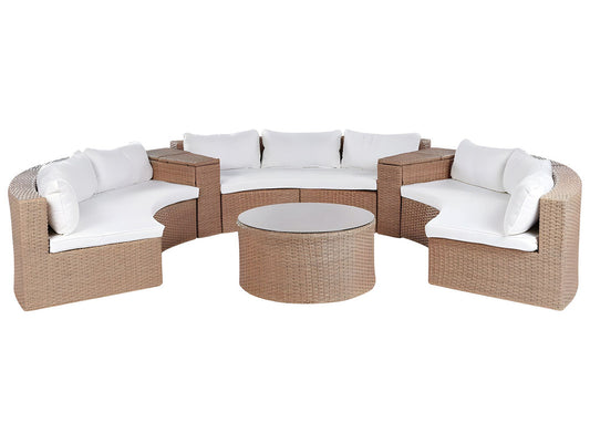9-Person Lounge Set with Storage & Weather Resistance
