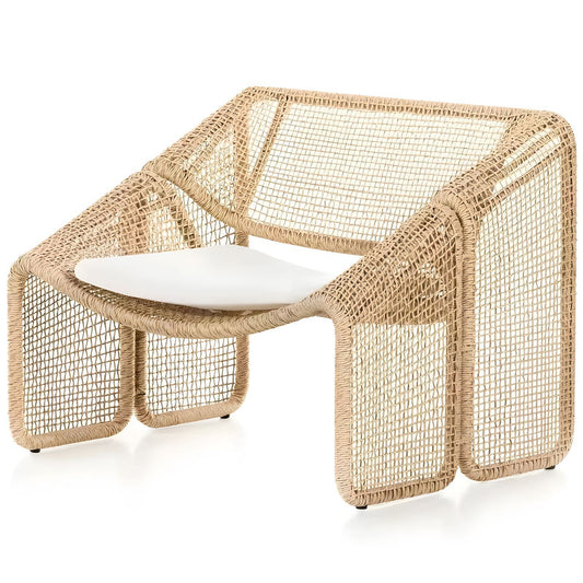 Chair with Cushion and Rattan